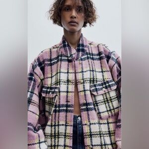 Zara Multicolor Plaid Jacket